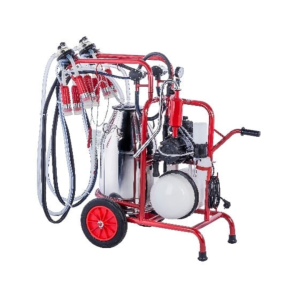 MÁQUINA PORTÁTIL ELÉCTRICA DE ORDEÑO DOBLE CON DOBLE CANTARA + 400lt